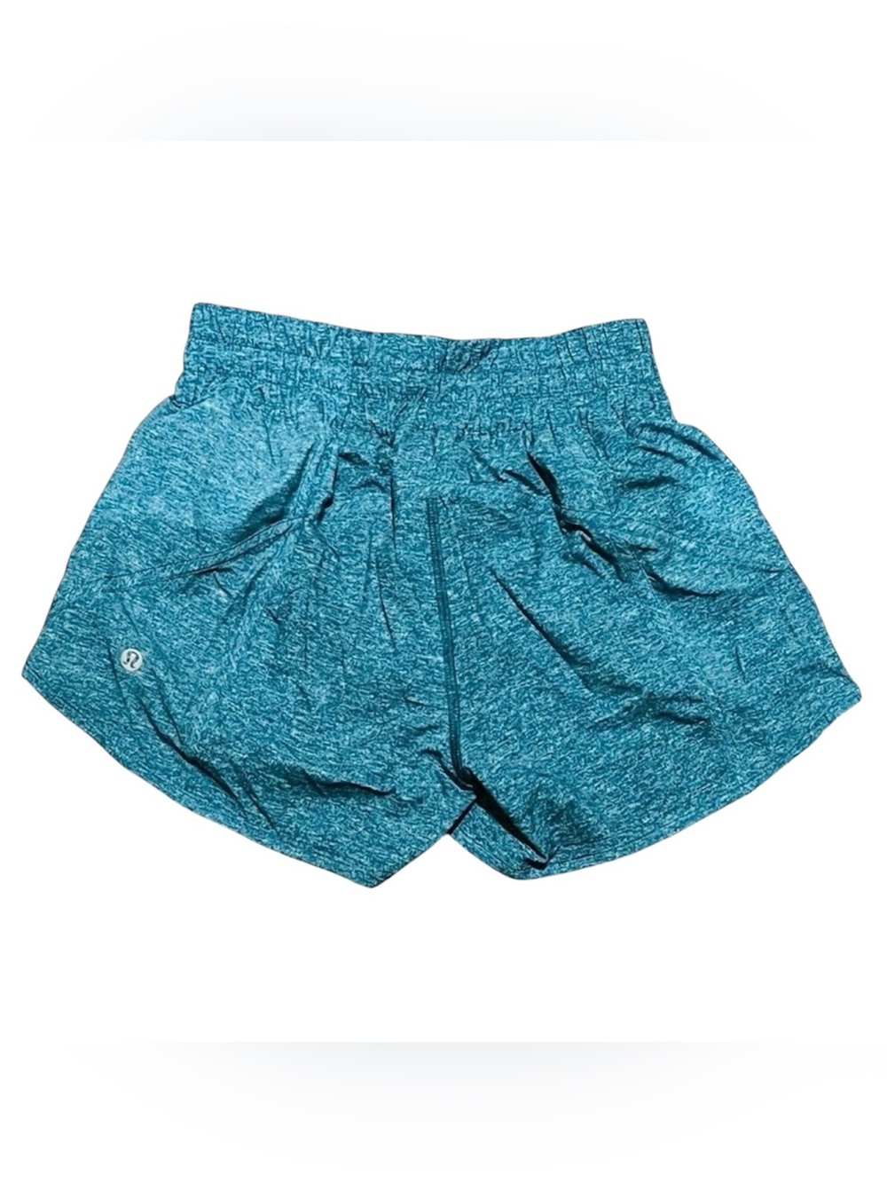 Lululemon Tracker Short V* 4" Heather Lux Multi Hawaiian Blue Size 8